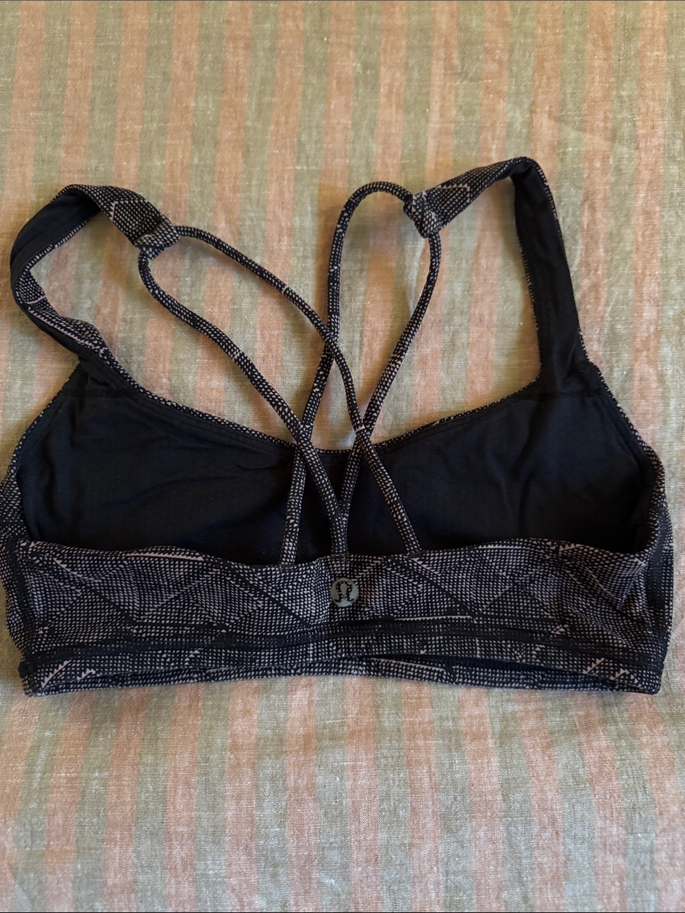 lululemon athletica Black Strappy Back Sports Bra